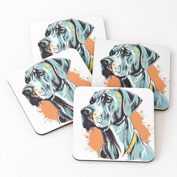Artikelvorschau, Great Dane Companion Co - AI-inspired artwork for Loyal s and their Owners: Vector masterpiece and Elegant Closures. entworfen und verkauft von DooodleGod.