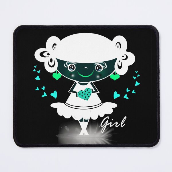 Item preview, Cute girl - reverse color effect designed and sold by Shirley cute art .