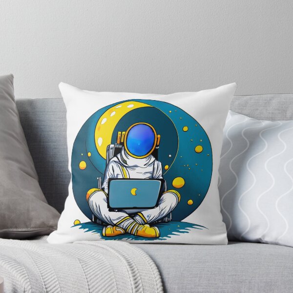 Item preview, Astronaut Using Computer designed and sold by okomerkilic.