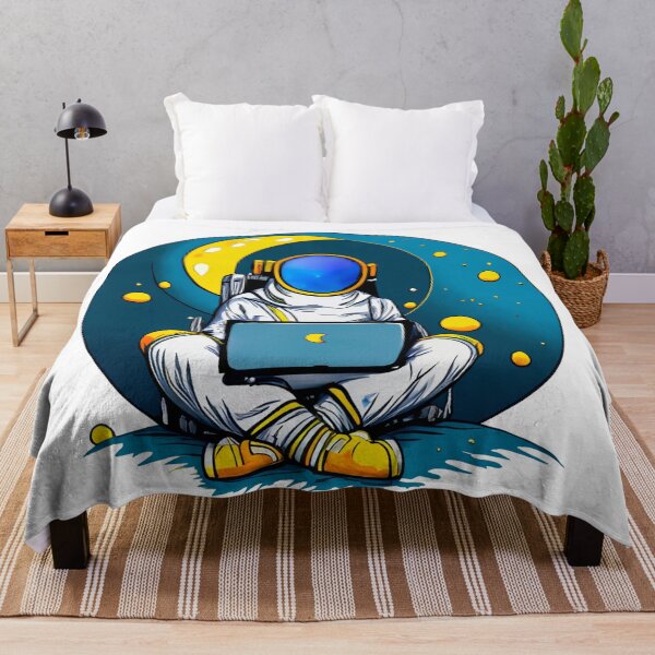 Item preview, Astronaut Using Computer designed and sold by okomerkilic.