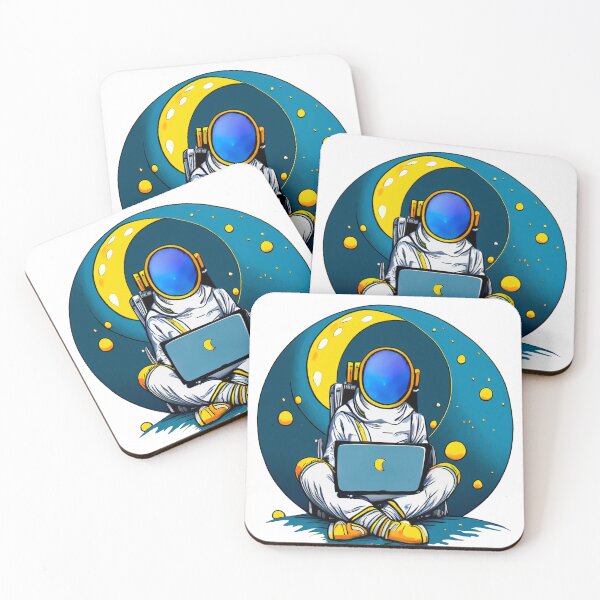Item preview, Astronaut Using Computer designed and sold by okomerkilic.