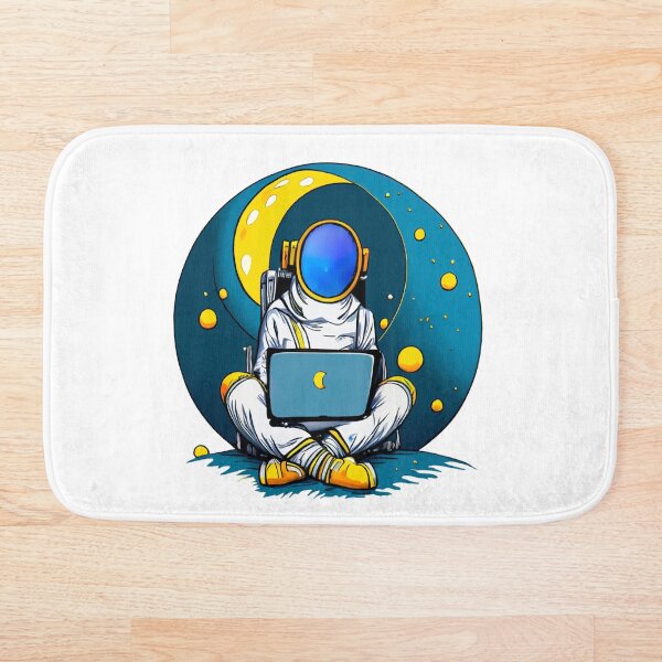 Item preview, Astronaut Using Computer designed and sold by okomerkilic.