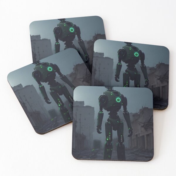 Item preview, The Lost Green Humanoid Android Robot designed and sold by ArtemExpressio.