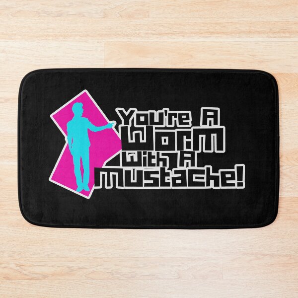 Item preview, You're A Worm With A Mustache! Black designed and sold by ChiweenieHobbit.