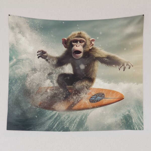 Item preview, Monkey Surfing designed and sold by WarmBreeze1.
