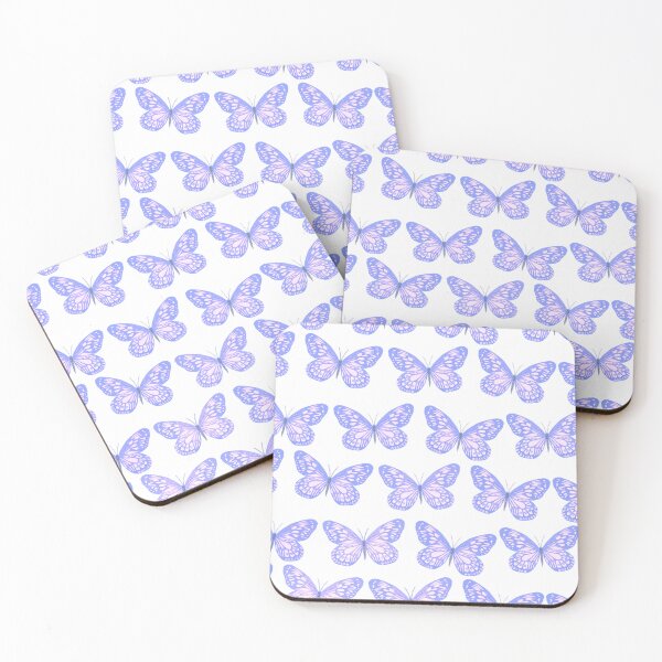 Item preview, Indigo and white butterfly pattern designed and sold by CATC0MMANDER.