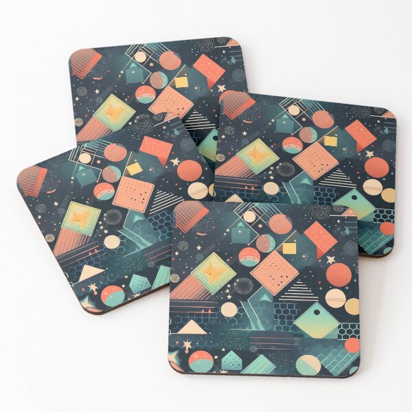 Item preview, Galactic Geometry - Abstract Outer Space Pattern designed and sold by AdventureCanvas.