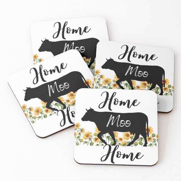 Item preview, Home Moo Home with Sunflowers designed and sold by Ashley Gagnon.
