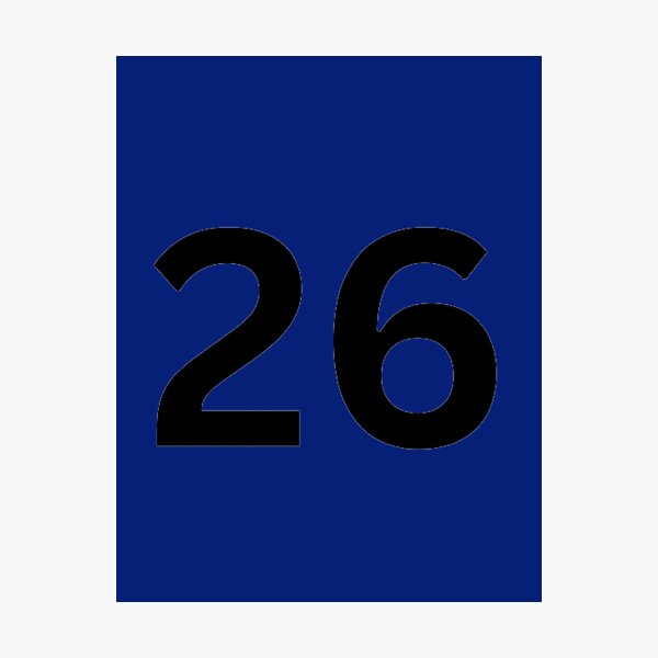 24 number number football Photographic Print by GeogDesigns