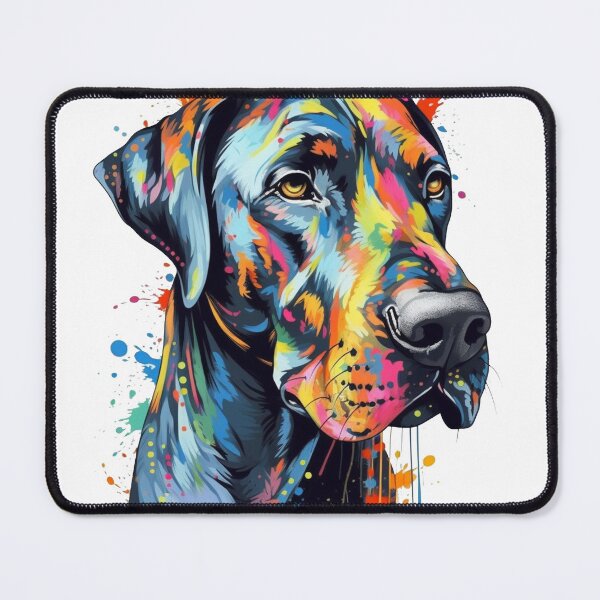 Item preview, Great Dane masterpieces: cute Portraits for Dog Lovers | Whimsical Dog Paintings by Great Dane masterpieces designed and sold by DooodleGod.