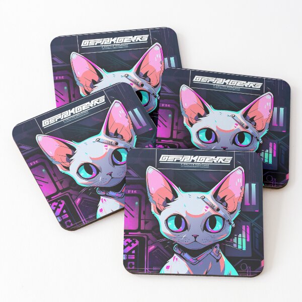 Item preview, Neon Space Neko designed and sold by SnarkyDoodles.