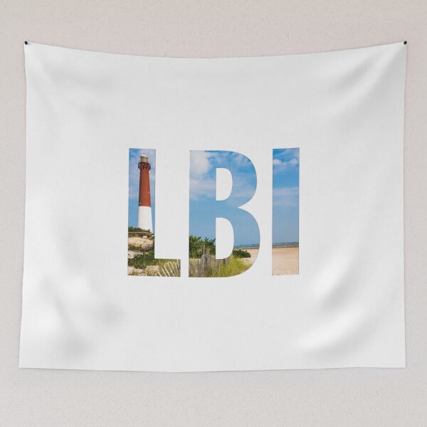 Item preview, Long Beach Island LBI New Jersey Letters designed and sold by CoolShirtDepot.