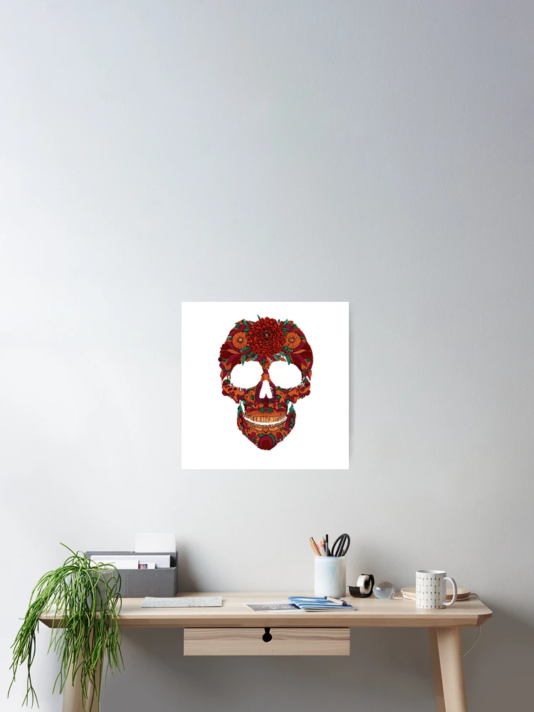 Thumbnail 2 of 3, Poster, Pretty Skull designed and sold by AbstractThreads.