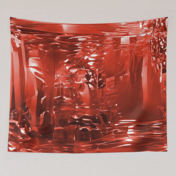 Item preview, Glimmering Red Flowing Waterfall designed and sold by deniselynnimage.