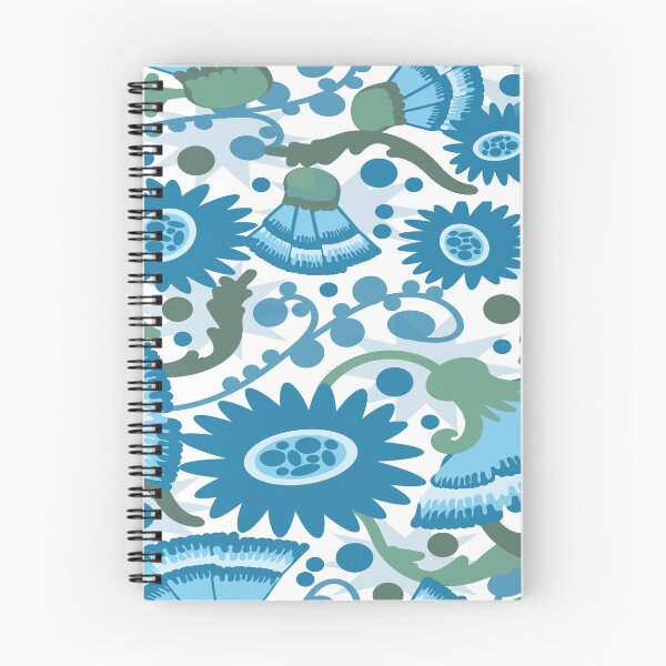 Item preview, Flowing Flowers Blue and White designed and sold by ClubCreativeArt.