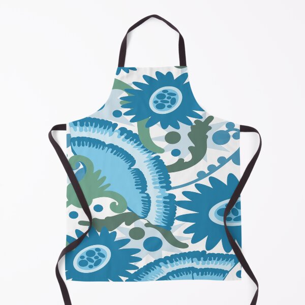 Item preview, Flowing Flowers Blue and White designed and sold by ClubCreativeArt.