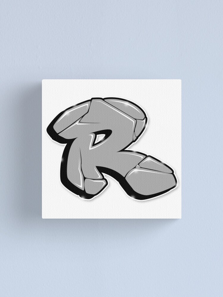 R Graffiti Letter Canvas Print For Sale By Joax Redbubble