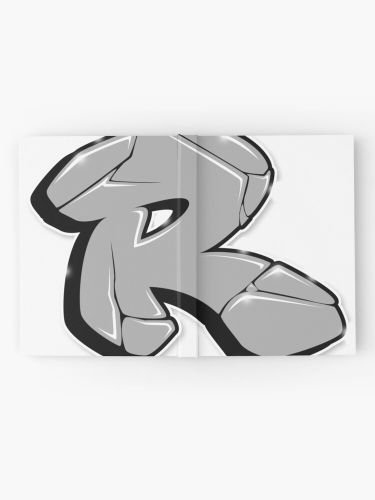 Cuaderno De Tapa Dura R Letra De Graffiti De Joax Redbubble