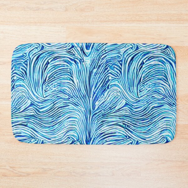 Item preview, Abstract Blue Waves Pattern designed and sold by calibrit.