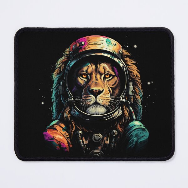 Item preview, Lion Astronaut Sci-Fi Digital Design designed and sold by Galactic1Arts.