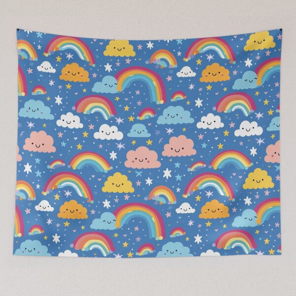 Item preview, Cute rainbow seamless pattern designed and sold by imagenia.