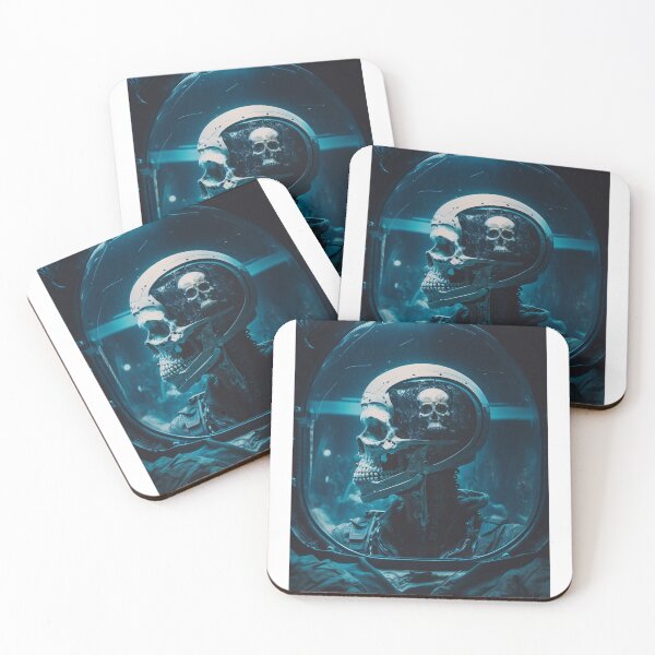 Item preview, Blue Cosmos - Astronaut with Skull designed and sold by IceCreamSeveri.