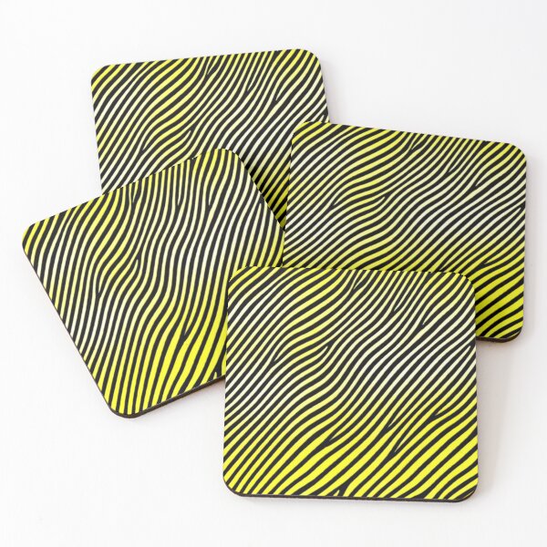 Item preview, Patrón abstracto de rayas amarillas y negras designed and sold by calibrit.