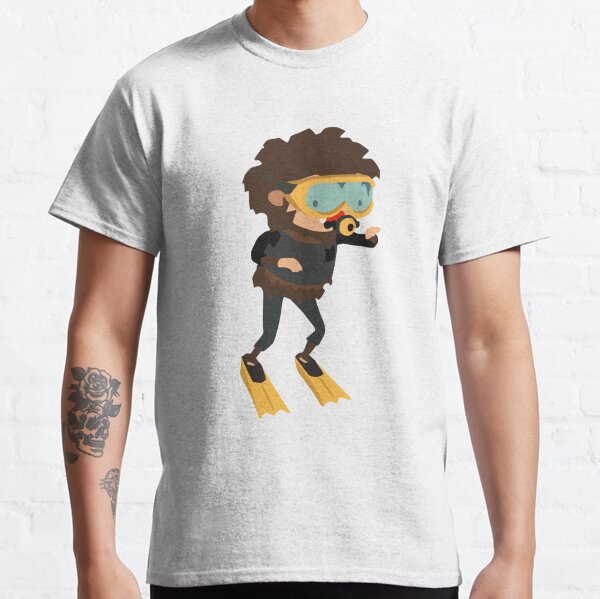 Item preview, Gaming Gift Sneaky Sasquatch Tropical Scuba Diving   designed and sold by LemonTeeUS.