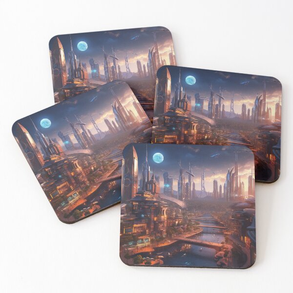 Item preview, Futuristic city  designed and sold by WarmBreeze1.