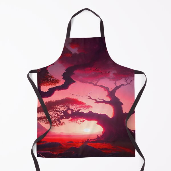 Item preview, Desert Sunset Pink and Red with Large Tree designed and sold by deniselynnimage.