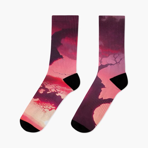 Item preview, Desert Sunset Pink and Red with Large Tree designed and sold by deniselynnimage.
