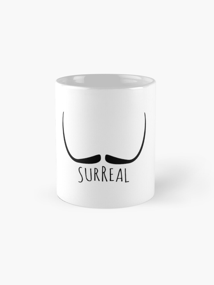Alternate view of Surreal moustache (Dali) Mug