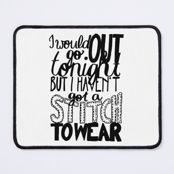 Item preview, This Charming Man The Smiths Quote I would go out tonight but I haven't got a stitch to wear Typog designed and sold by pedronoble.