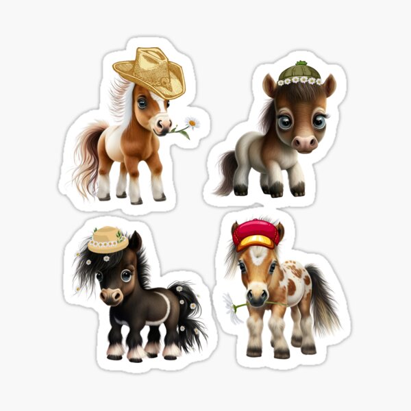 Aperçu de l'œuvre Chevaux de bébé aventureux mignons créée et vendue par TheAnimalZ00.