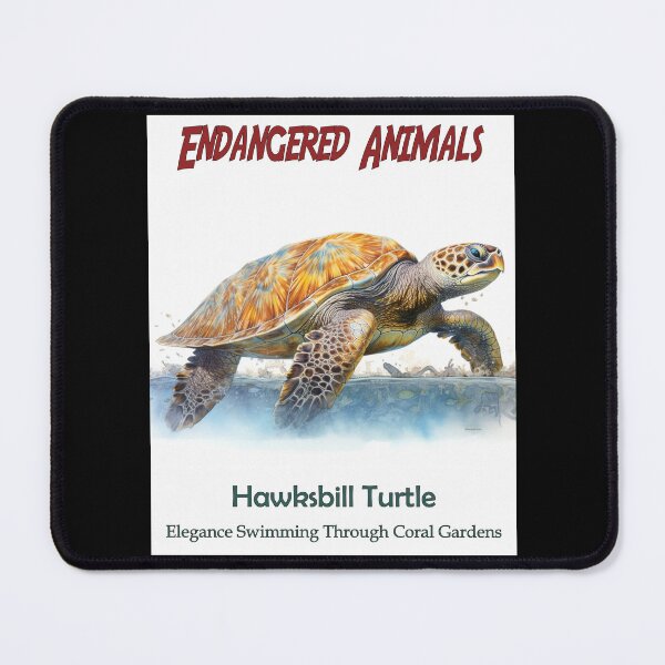 Item preview, Hawksbill Turtle: Elegance Swimming Through Coral Gardens designed and sold by JLCableStudio.
