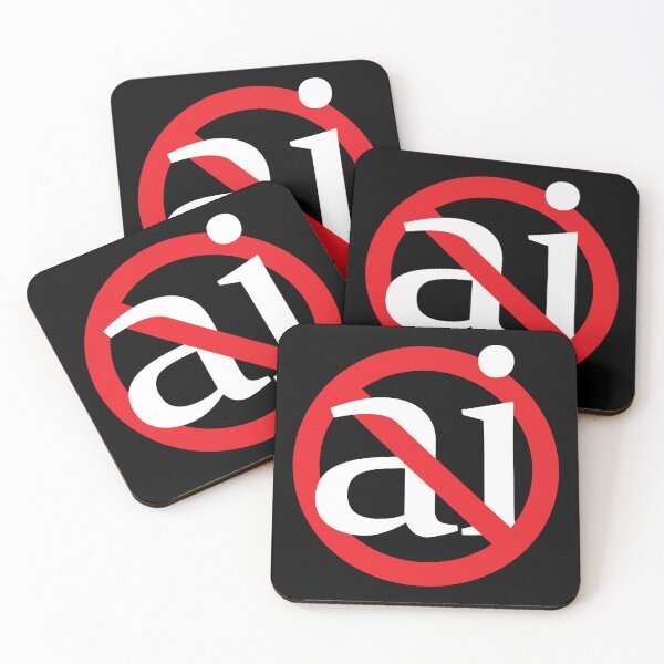 Item preview, No AI - (White) designed and sold by WonderWhat.