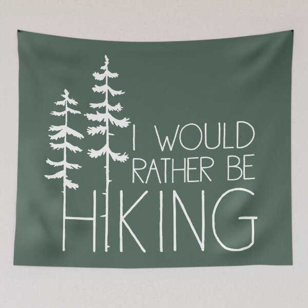 Item preview, I Would Rather Be Hiking designed and sold by GreatLakesLocal.
