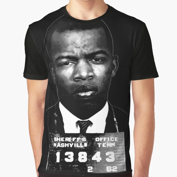 JOHN LEWIS-FREEDOM RIDER MUGSHOT 1962 Graphic T-Shirt