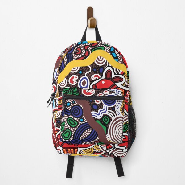Item preview, Authentic Aboriginal Art - Kangaroo Dreaming full colour Aspley Hornets designed and sold by HogarthArts.