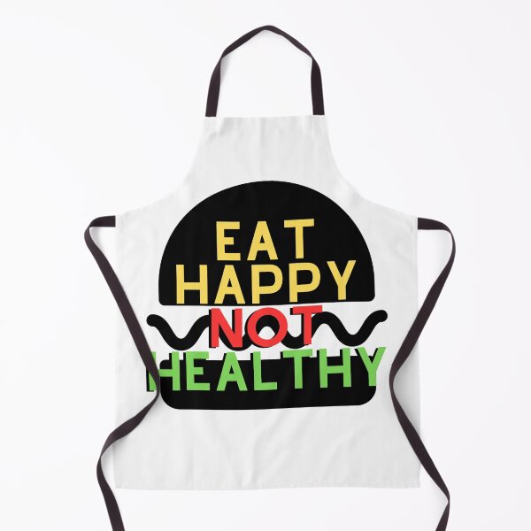 Item preview, eat happy not healthy designed and sold by YQvibe Studio.