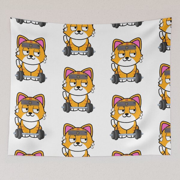 Item preview, Funny orange cat is exercising designed and sold by Pet Station.