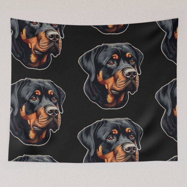 Item preview, Portrait of a  Rottweiler dog. Fighting dog. Love for the  Rottweiler designed and sold by Anastasiia Yurevych.