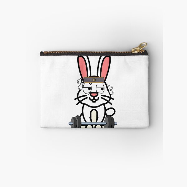 Item preview, Funny white rabbit is exercising designed and sold by Pet Station.