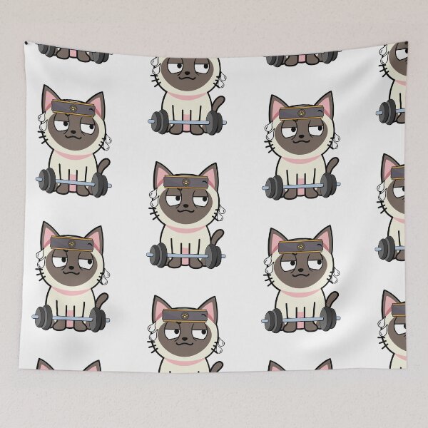 Item preview, Cute Siamese cat is exercising designed and sold by Pet Station.