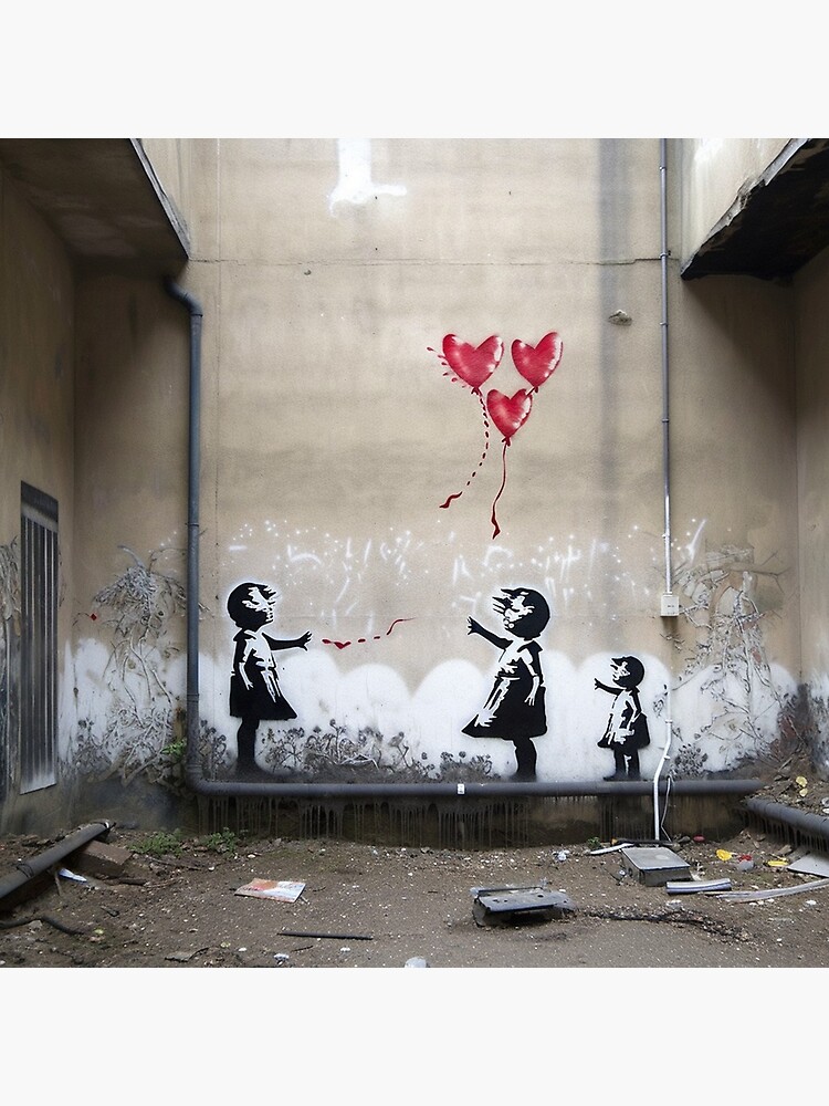 Banksy Louis Vuitton Kid Pink Canvas Print or Poster