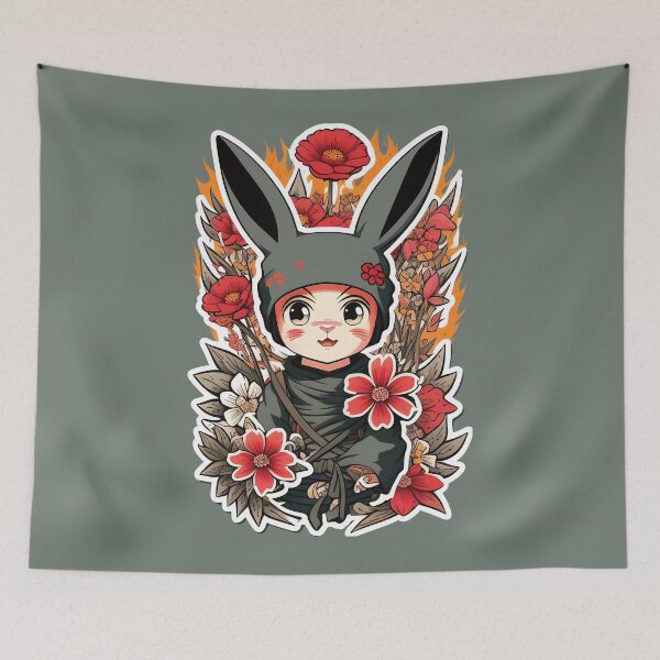Item preview, Ninja Bunny designed and sold by FiaFiaPress.