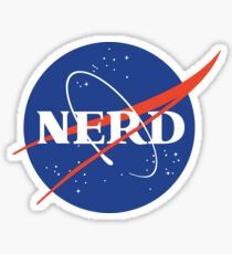 Nasa Nerd Parody Sticker
