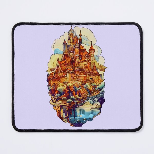 Item preview, Art Nouveau Fantasy Castle designed and sold by entwithanaxe.