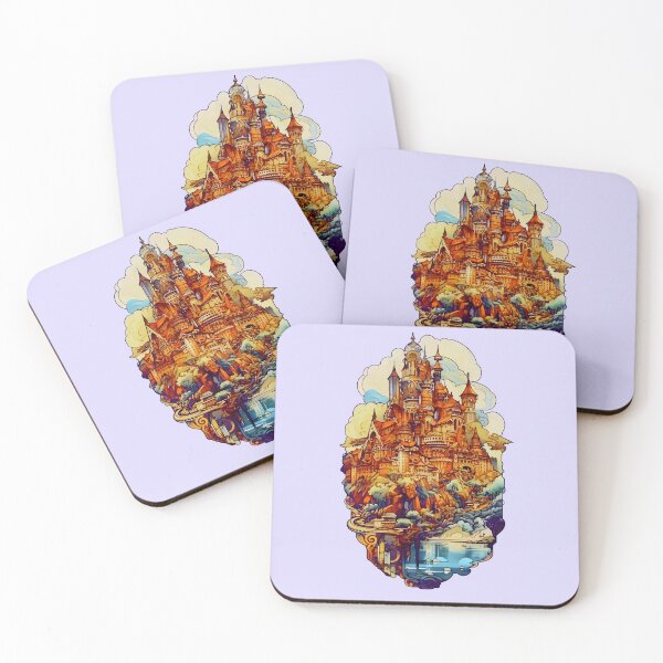 Item preview, Art Nouveau Fantasy Castle designed and sold by entwithanaxe.
