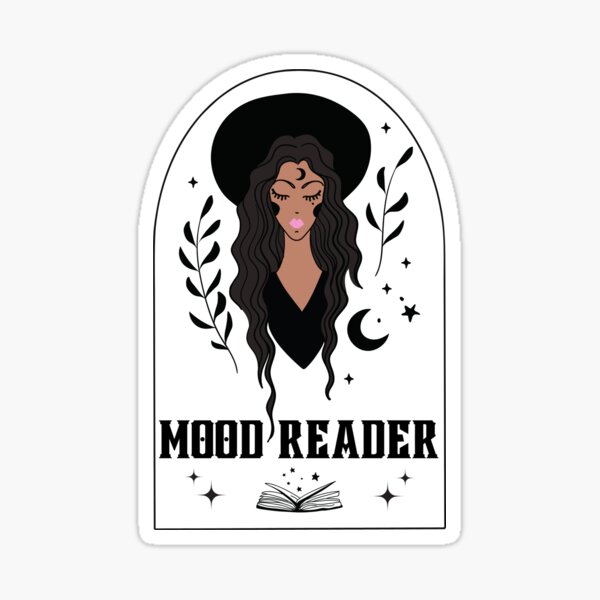 The Reader Tarot Card Skull Books Sticker - Spiral Circle